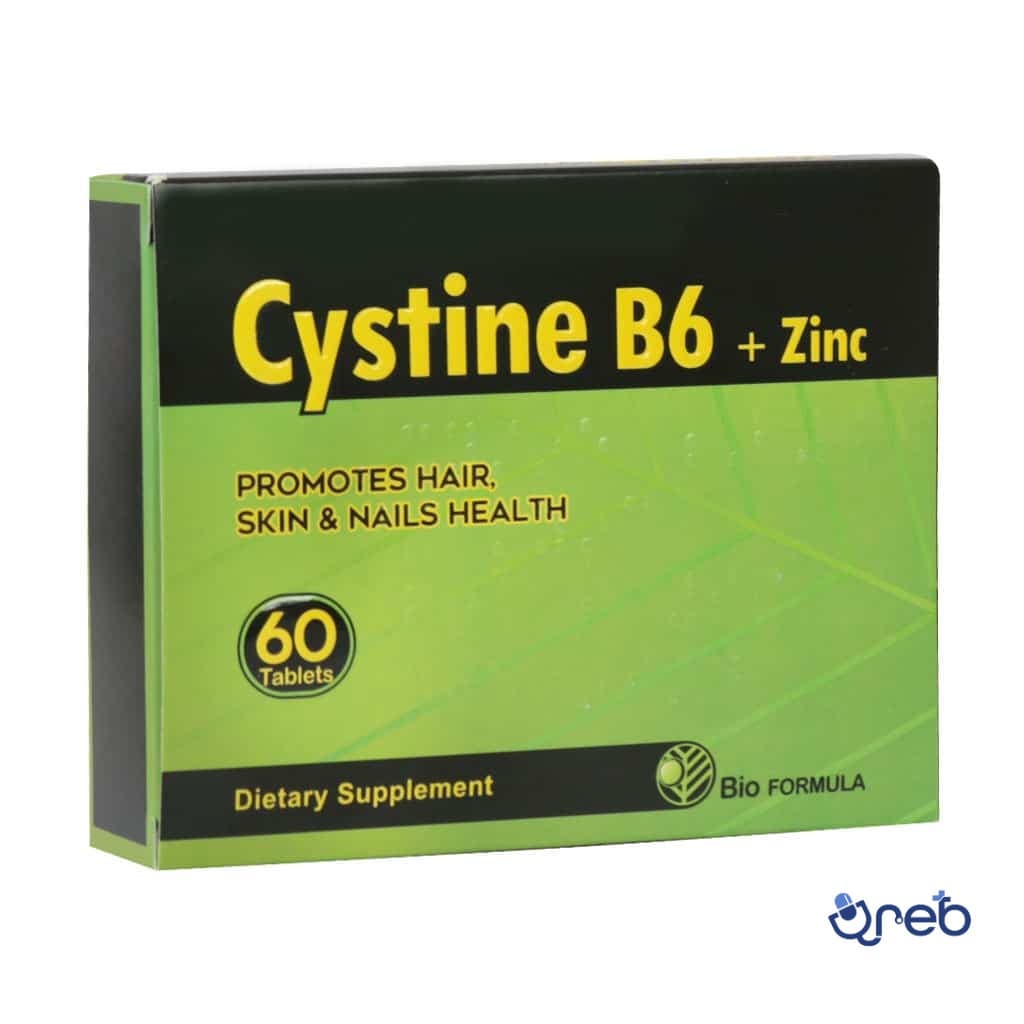 قرص سیستین ب6 و زینک بایو فرمولا ۶۰ عددی