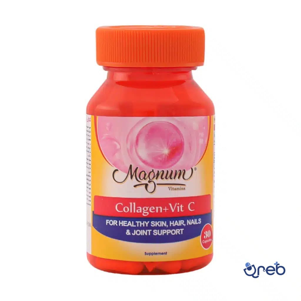 کپسول کلاژن و ویتامین ث مگنوم ویتامینز ۳۰ عددی