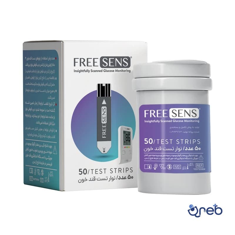 نوار تست قند خون فریسنس بسته 50 عددی