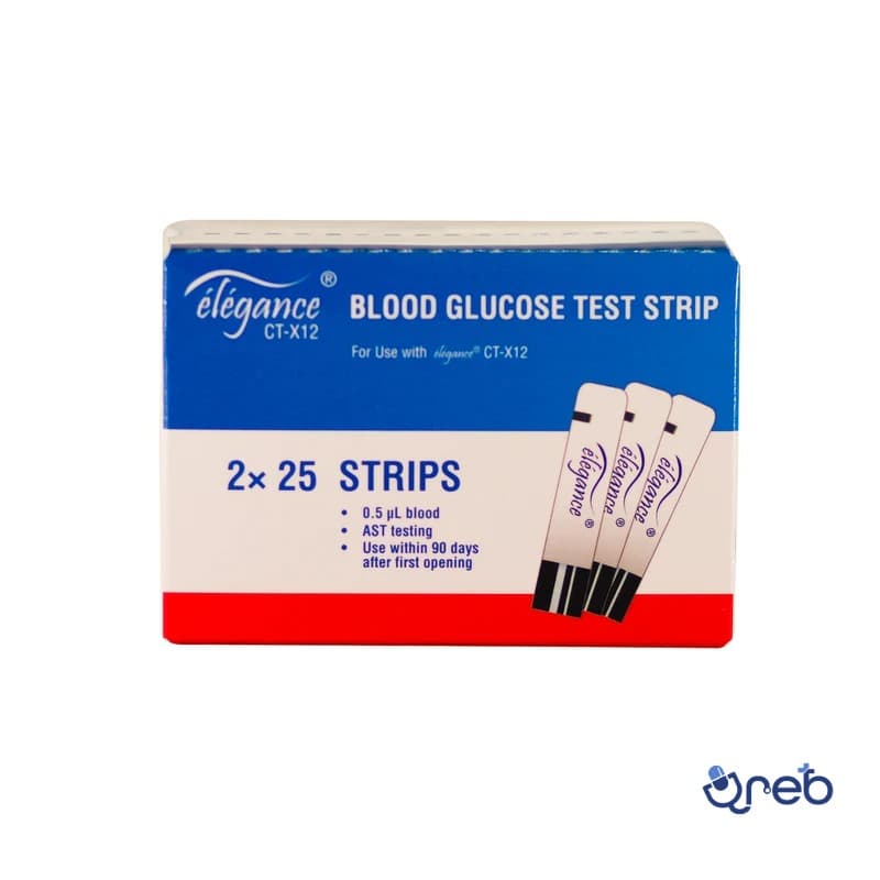 نوار تست قند خون الگانس ۵۰ عددی