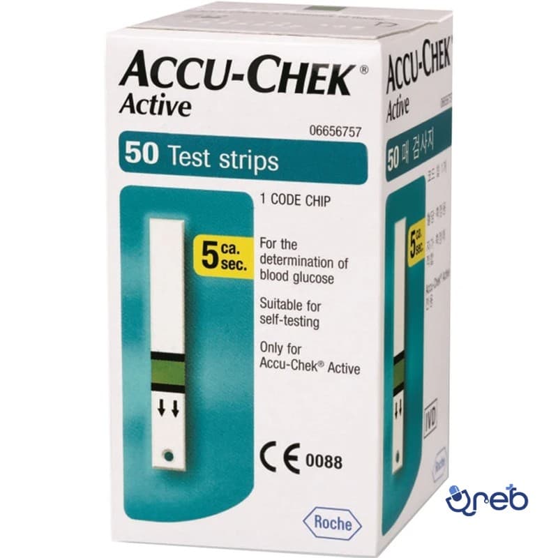 نوار تست قند خون آکیوچک اکتیو بسته 50 عددی
