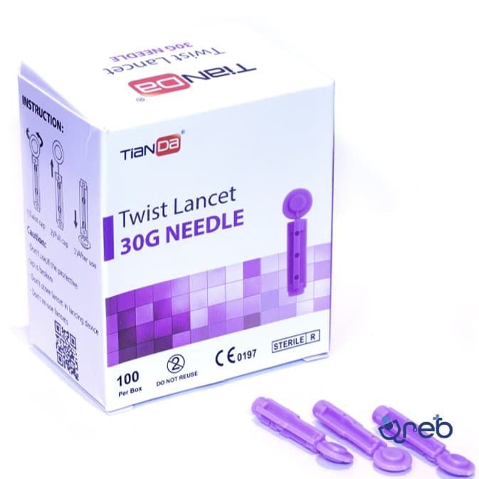 سوزن تست قند خون چهارپر تیاندا  ۱۰۰ عددی