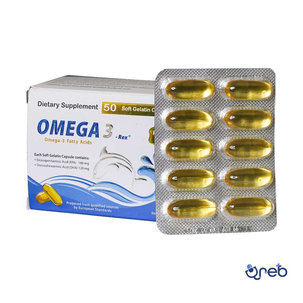 سافت ژل امگا 3 رکس 1000 میلی گرم دانا 50 عدد