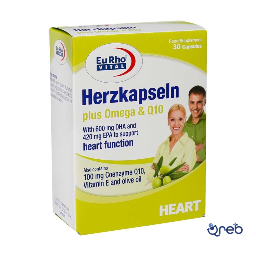 هرتز کپسول پلاس امگا و کیوتن یوروویتال 30 عدد