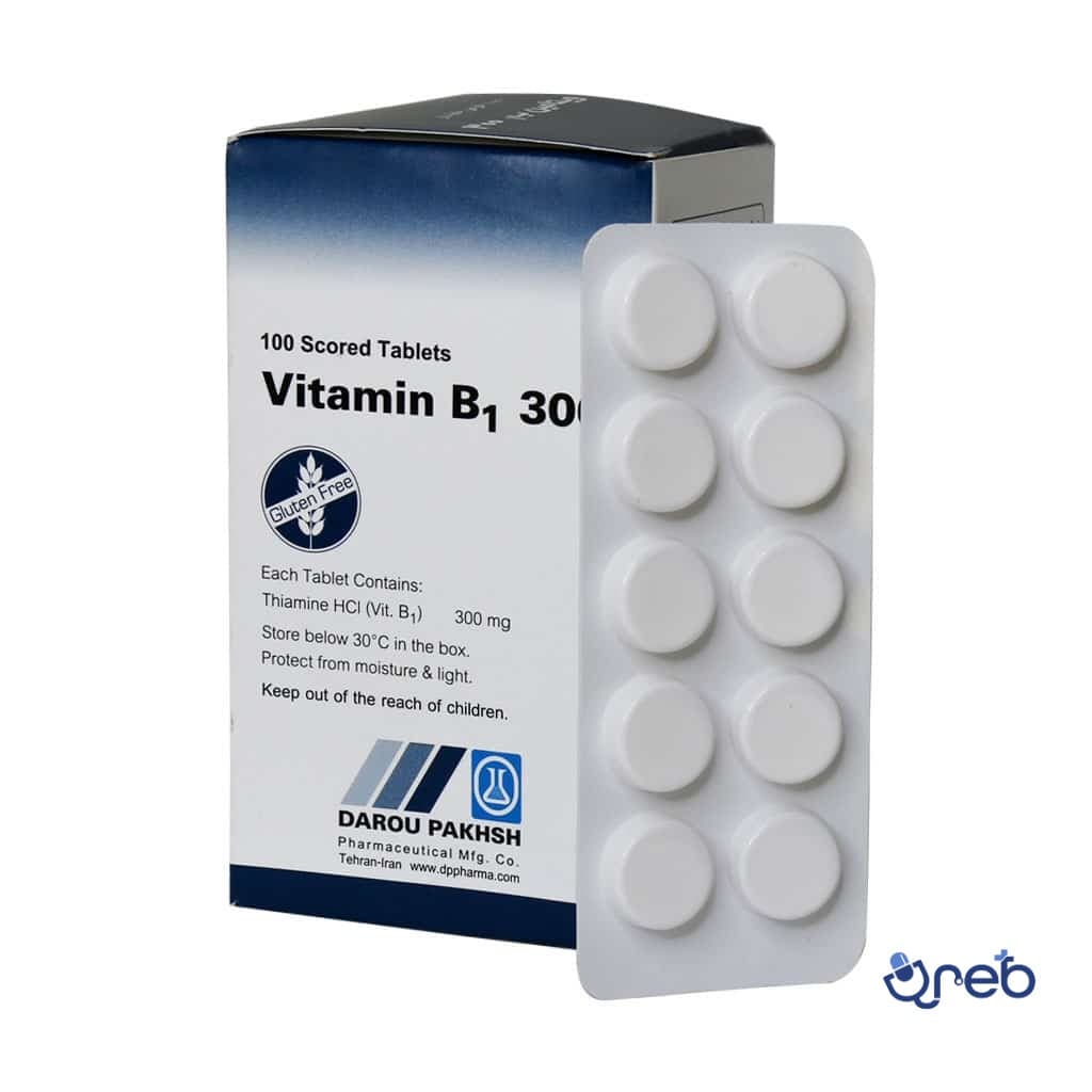 قرص ویتامین ب1 300 میلی گرم دارو پخش 100 عدد