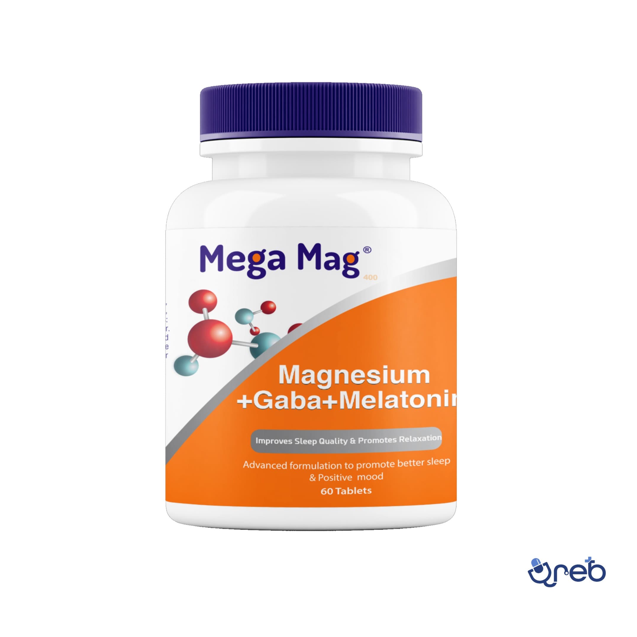 قرص منیزیم + گابا و ملاتونین مگامگ 60 عددی