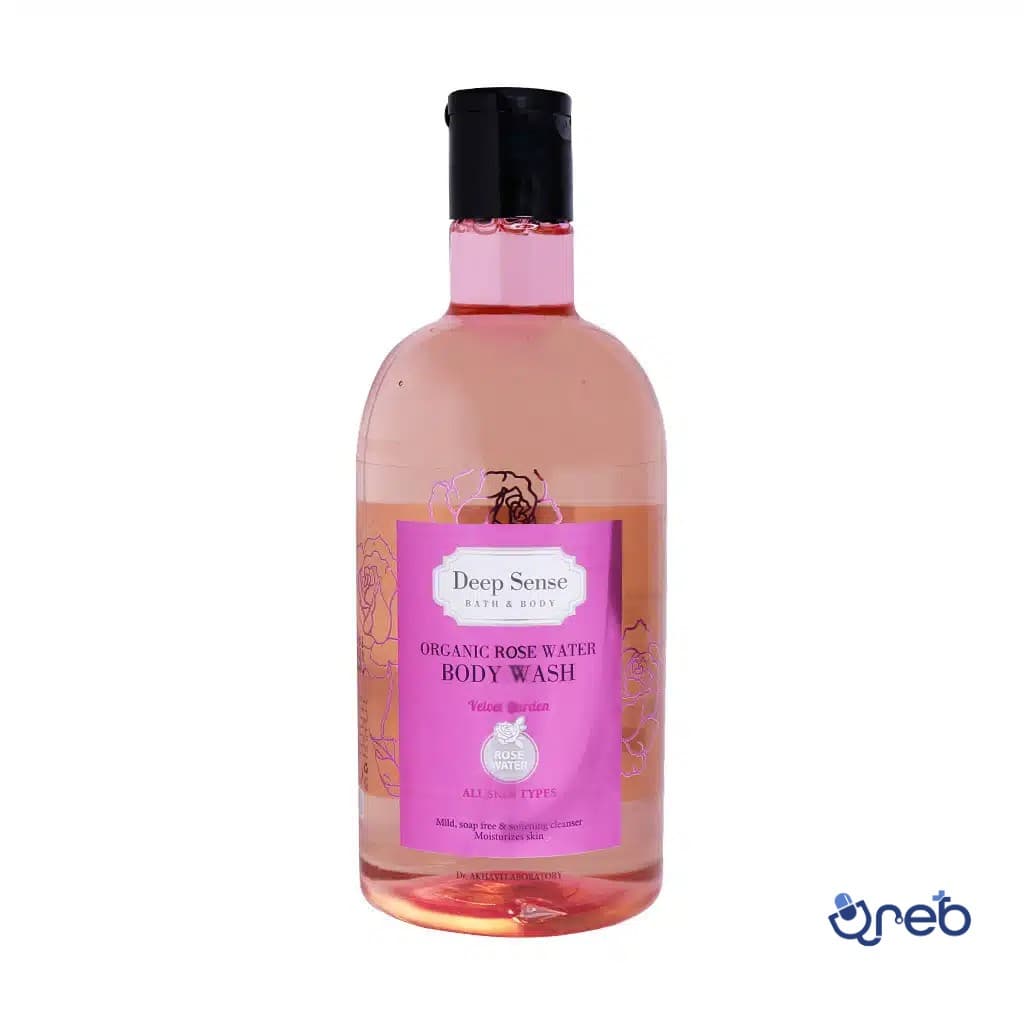 شامپو بدن گلاب دیپ سنس سی گل مناسب انواع پوست 400 میلی لیتر