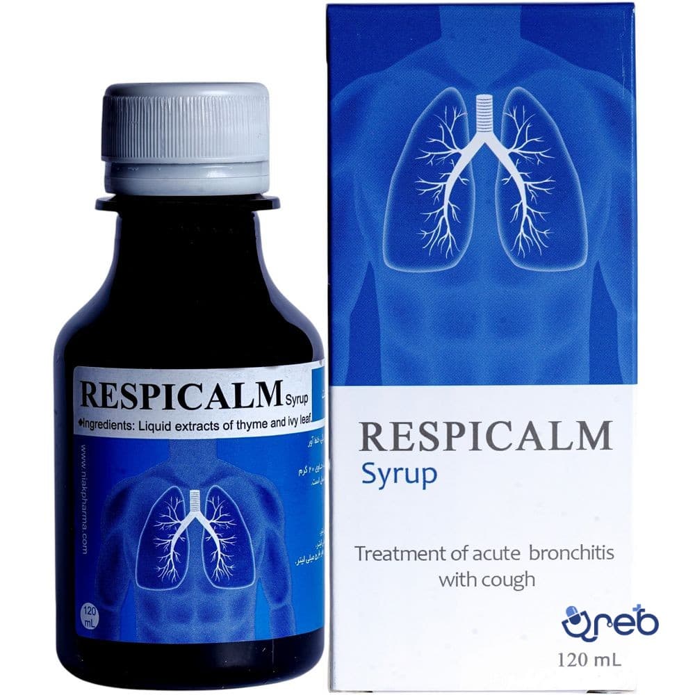 شربت ضد سرفه رسپی کالم نیاک حجم 120 میلی لیتر