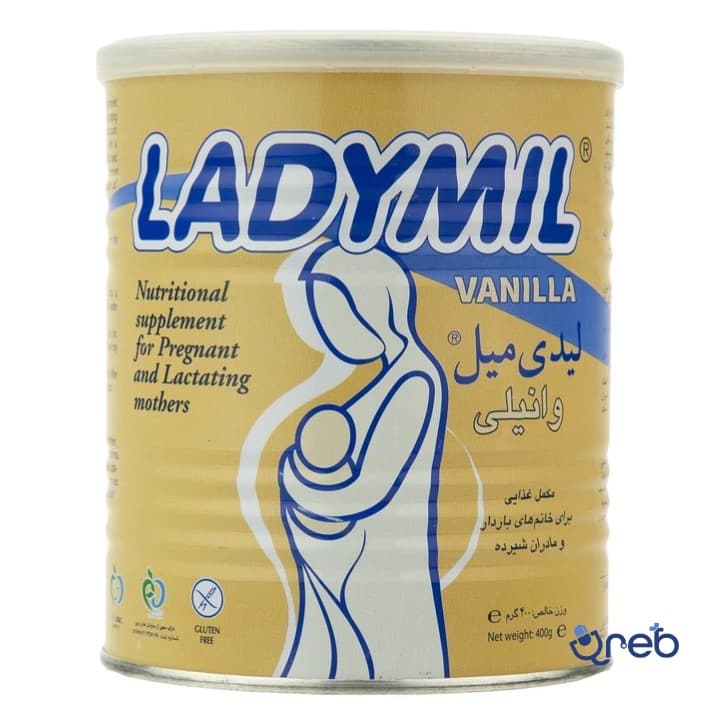 لیدی میل فاسبل مخصوص خانم های باردار و شیرده 400 گرم با طعم وانیل