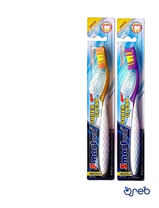 مسواک اسمارت اورال  SUPER CLEAN با برس متوسط تک عددی 