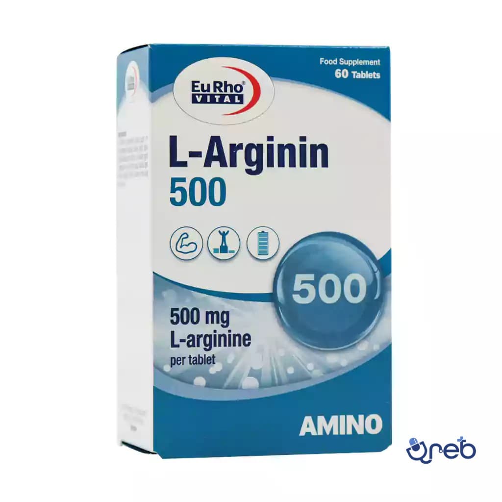 قرص ال آرژنین 500 میلی گرم یوروویتال 60 عددی