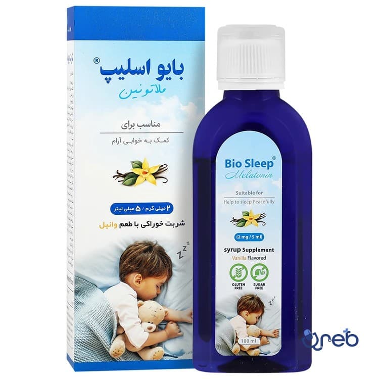 شربت بایو اسلیپ ملاتونین 180 میلی لیتری وانا دارو گستر