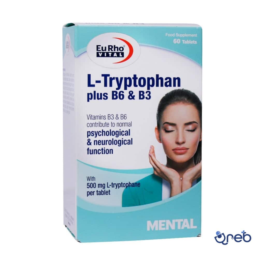 قرص ال تریپتوفان پلاس B6 و B3 یوروویتال 60 عدد