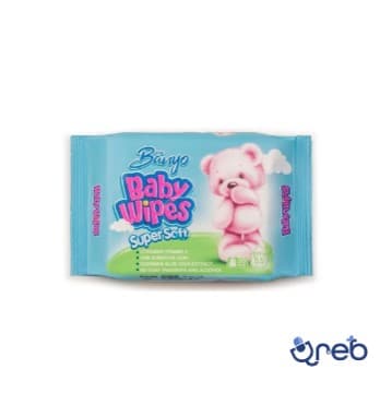 دستمال مرطوب کودک بانیو برای پوست حساس بسته 20 عددی