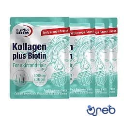 ساشه کلاژن پلاس بیوتین یوروویتال ۱۴ عدد