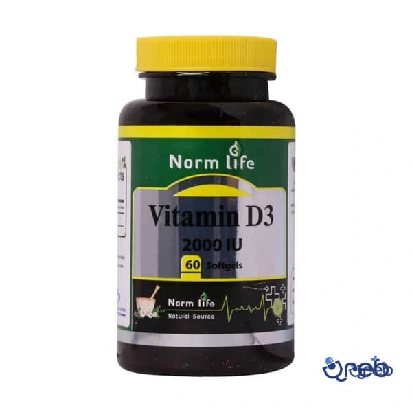 سافت ژل ویتامین د3 2000 واحد نورم لایف 60 عدد