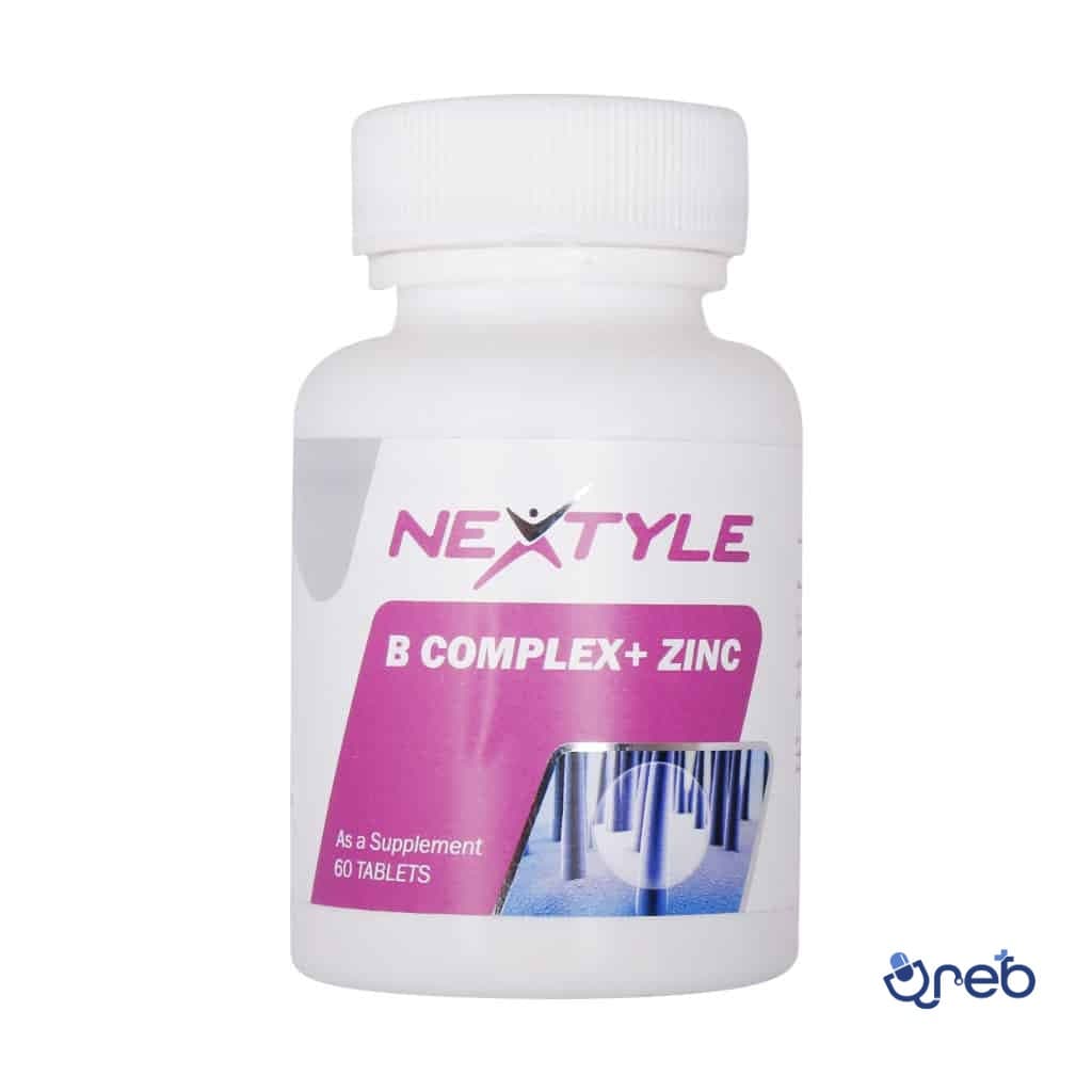 قرص ب کمپلکس و زینک نکستایل 60 عددی