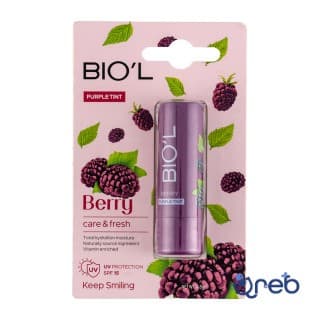 بالم لب نرم کننده  لب بیول مدل توت بنفش با اس پی اف 15 رنگ بنفش