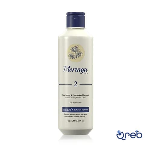 شامپو مغذی و انرژی بخش 2 مناسب موهای معمولی مورینگا امو 