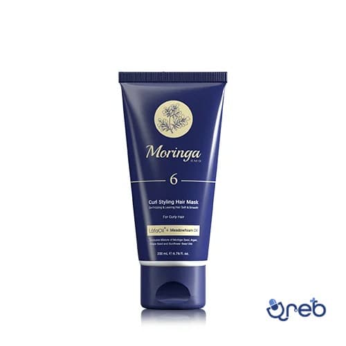 ماسک مو حالت دهنده فر 6 مورینگا امو مناسب موهای فر 