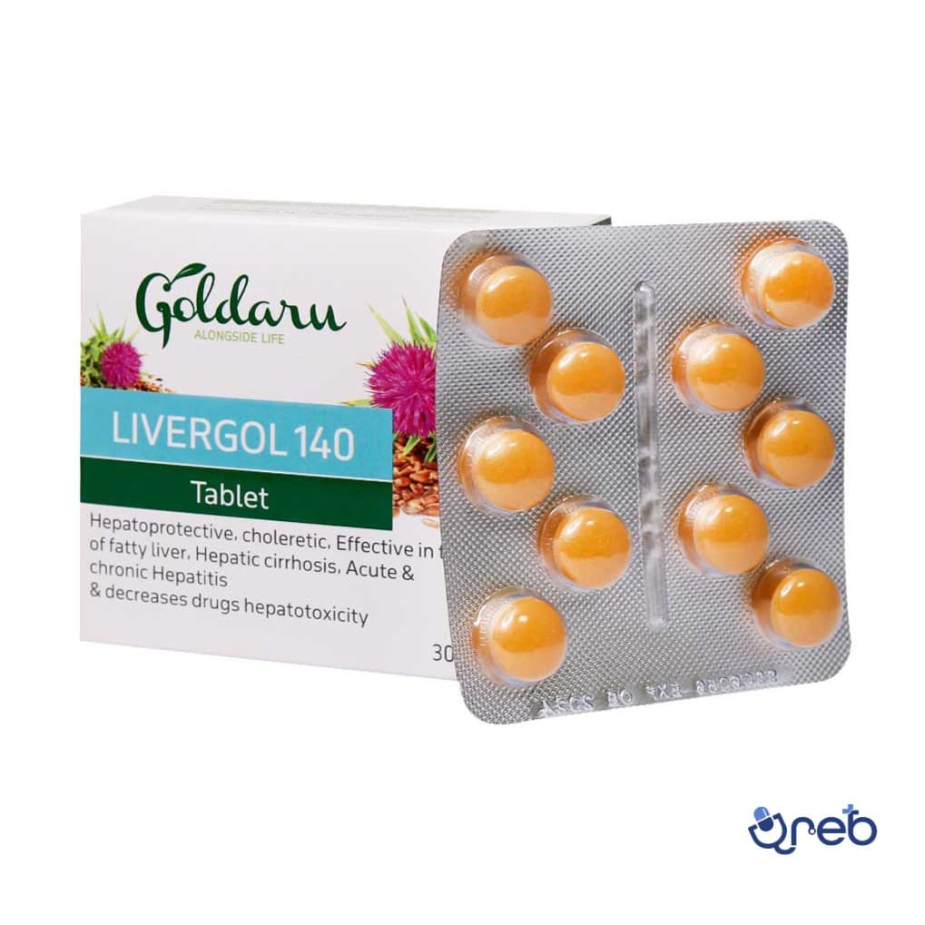 لیورگل 140 گل دارو 30 عدد قرص روکشدار