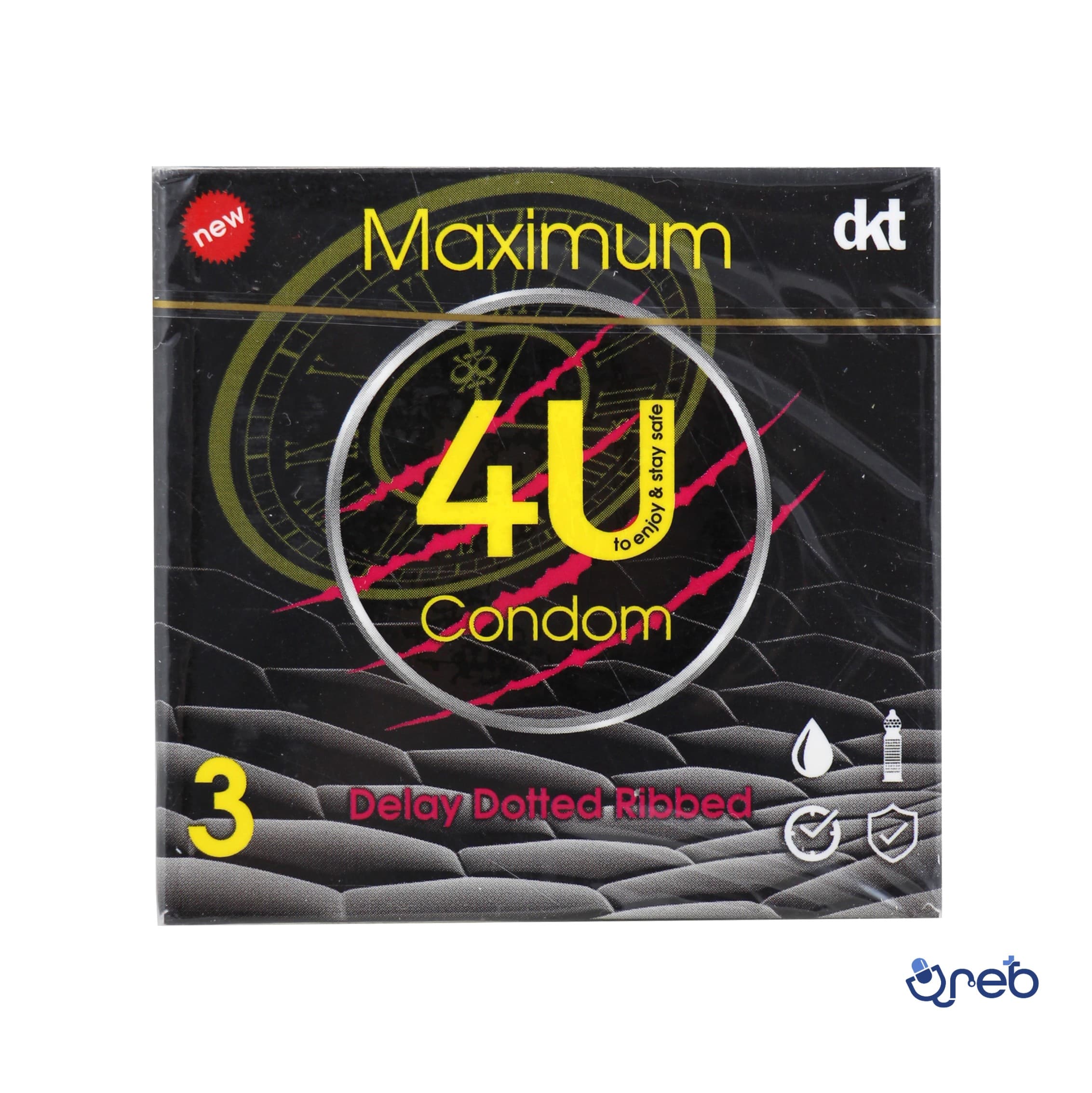 کاندوم تاخیری خاردار فوریو خاردار ماکسیموم بسته 3تایی