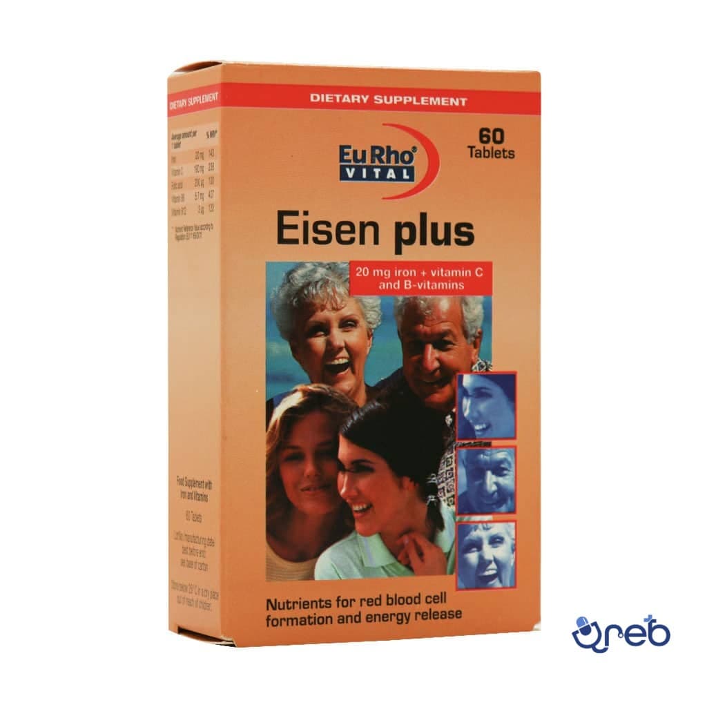 قرص آیزن پلاس یوروویتال ۶۰ عدد