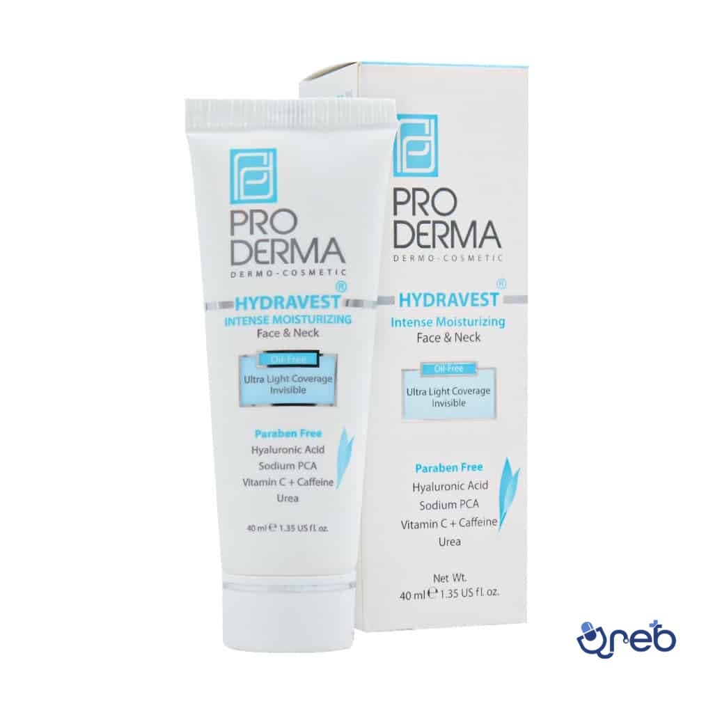 کرم مرطوب کننده قوی پرودرما مناسب پوست صورت و گردن ۴۰ میلی لیتر