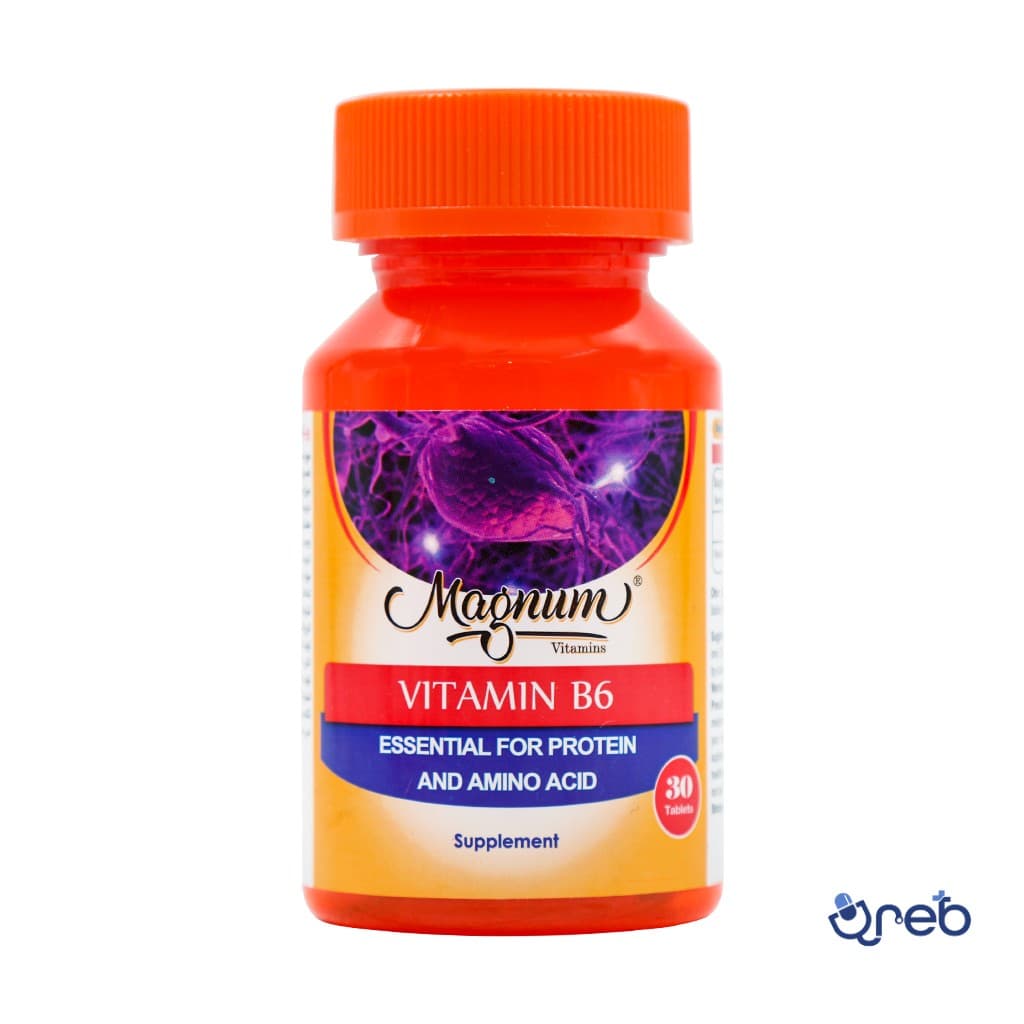 قرص ویتامین ب6 مگنوم ویتامینز 30 عددی
