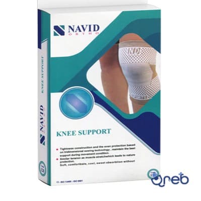 زانوبند الاستیک نوید ارتو کد 128 سایز XL | زانوبند کشی طبی