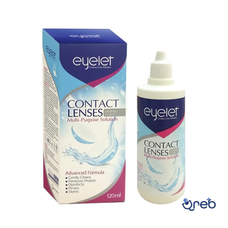 محلول شستشوی لنز آی لت مدل contact lenses + یک عدد جالنزی حجم 120 میلی لیتر