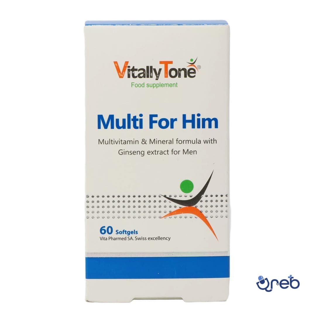کپسول ژلاتینی مولتی فور هیم مخصوص آقایان ویتالی تون ۶۰ عدد