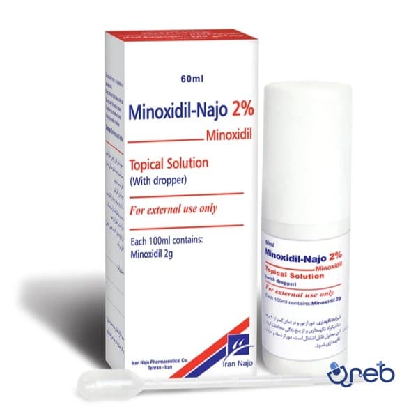 محلول موضعی ماینوکسیدیل ایران ناژو 2 درصد 60 میل