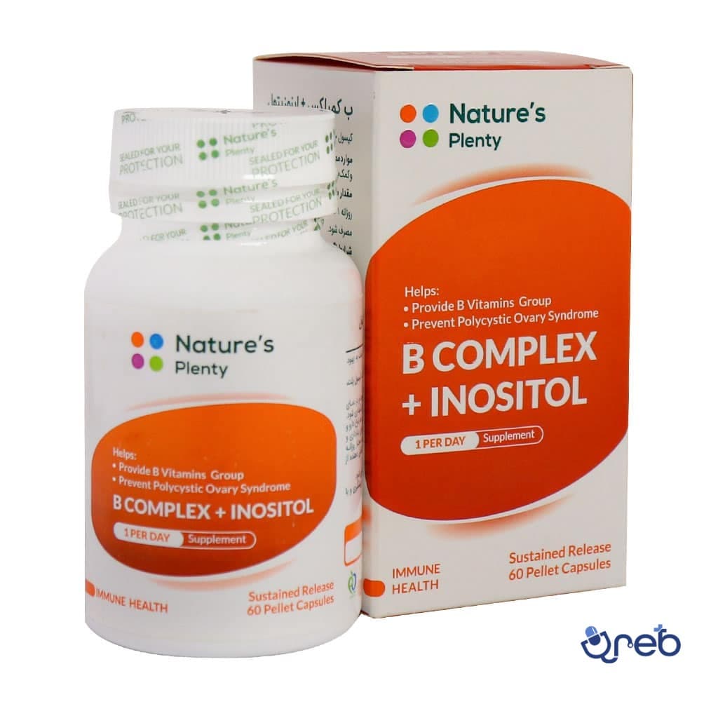 کپسول ب کمپلکس و اینوزیتول نیچرز پلنتی 60 عددی