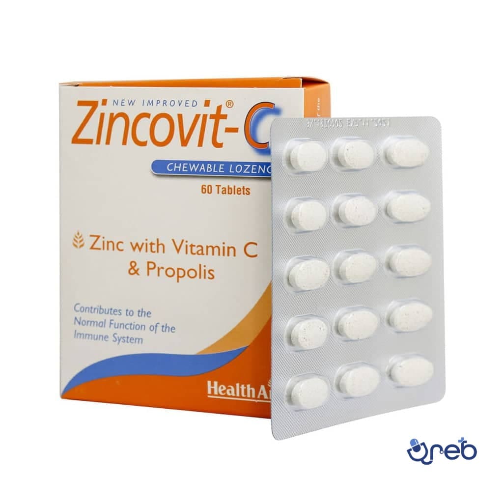 قرص جویدنی زینکوویت ث هلث اید 60 عددی