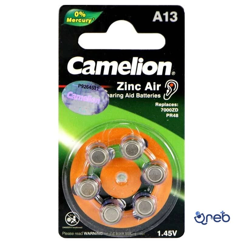 باتری سمعک کملیون مدل 13 بسته 6 عددی