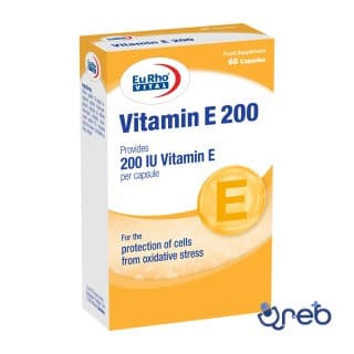 کپسول ویتامین ای 200 واحد یوروویتال بسته 60 عددی