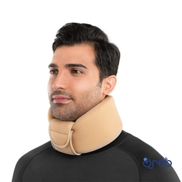 گردن بند طبی نرم قابل تنظیم سما طب کد 1023 سایز M