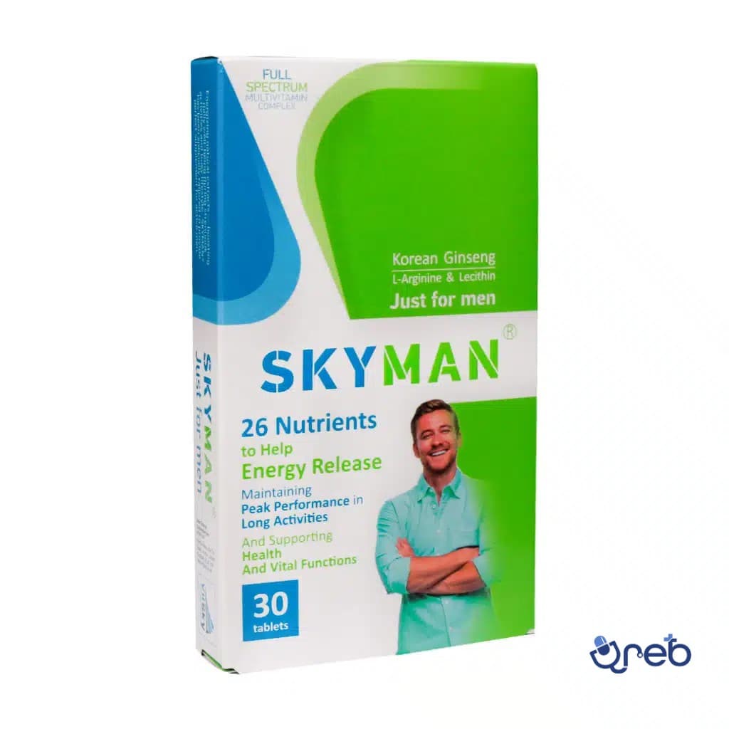 قرص مولتی ویتامین اسکای من ۳۰ عددی مناسب آقایان