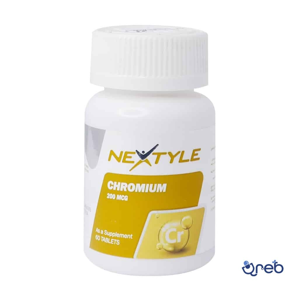 قرص کرومیوم 200 میکروگرم نکستایل 60 عددی