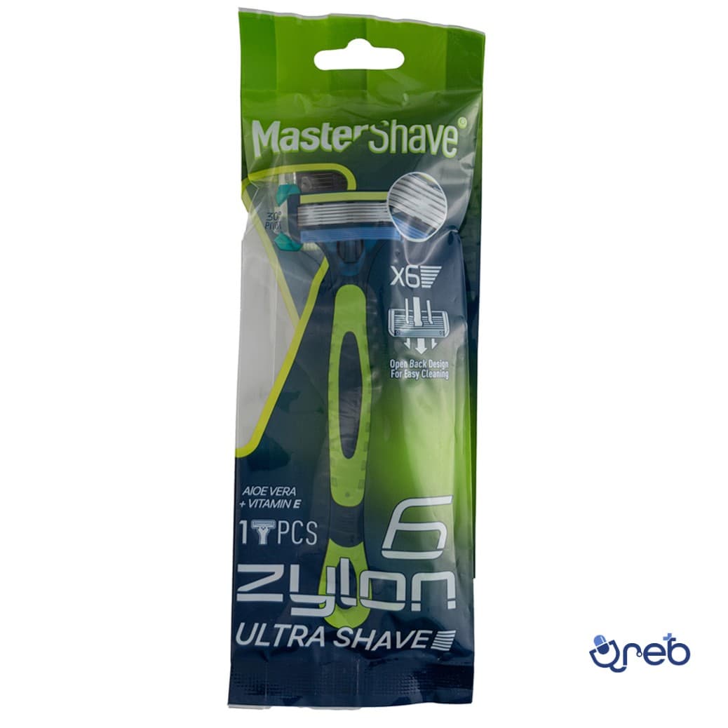 خودتراش مردانه 6 لبه مستر شیو مدل زایلون 6 بسته 1 عددی