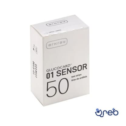 نوار تست گلوکز خون گلوکوکارد 01 سنسور 50 عددی